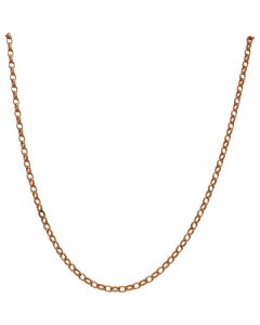 Pre-Owned 9ct Rose Gold 28 Inch Belcher Chain Necklace