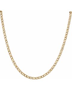 Pre-Owned 9ct Yellow Gold 18 Inch Infinity & Curb Chain Necklace