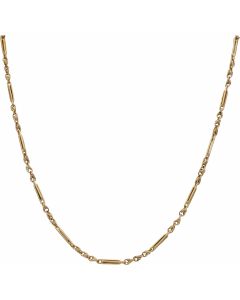 Pre-Owned 9ct Yellow Gold 18 Inch Fancy Link Chain Necklace