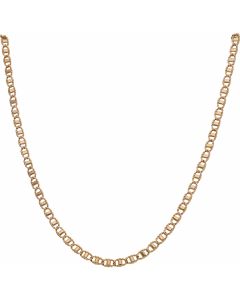 Pre-Owned 9ct Gold Rope Edged Anchor Link Chain Necklace