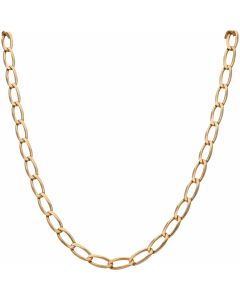 Pre-Owned 9ct Yellow Gold 21 Inch Open Oval Curb Chain Necklace