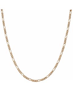 Pre-Owned 9ct Yellow Gold 18.5 Inch Hollow Figaro Chain Necklace
