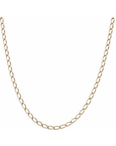 Pre-Owned 9ct Yellow Gold 24 Inch Oval Curb Chain Necklace