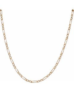 Pre-Owned 9ct Gold 18 Inch Infinity Figaro Link Chain Necklace