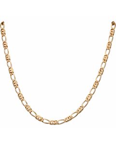 Pre-Owned 9ct Yellow Gold 16 Inch Anchor Figaro Chain Necklace