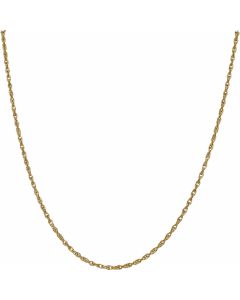 Pre-Owned 9ct Yellow Gold 18 Inch P.O.W Chain Necklace