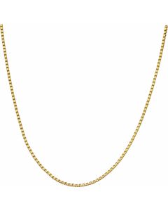 Pre-Owned 9ct Yellow Gold 23.5 Inch Box Link Chain Necklace