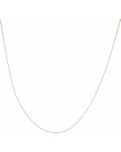 Pre-Owned 9ct Gold 18 Inch Fine Hollow Curb Chain Necklace