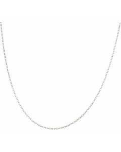 Pre-Owned 9ct White Gold 16 Inch Belcher Chain Necklace