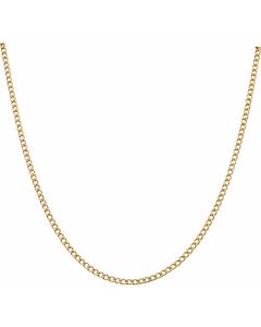 Pre-Owned 14ct Yellow Gold 24 Inch Hollow Curb Chain Necklace