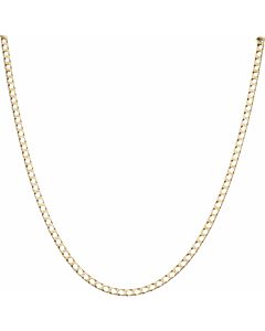 Pre-Owned 9ct Yellow Gold 18 Inch Square Curb Chain Necklace