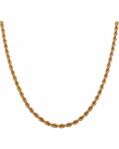 Pre-Owned 9ct Yellow Gold 23 Inch Rope Chain Necklace