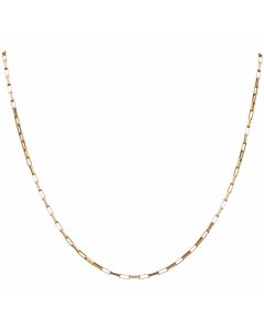 Pre-Owned 9ct Yellow Gold 18 Inch Paper Link Chain Necklace
