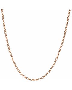 Pre-Owned 9ct Rose Gold 18 Inch Belcher Chain Necklace