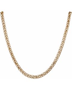 Pre-Owned 9ct Gold 16 Inch Hollow Fancy Link Chain Necklace