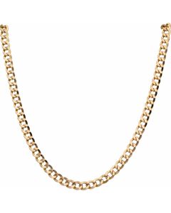 Pre-Owned 9ct Yellow Gold 18 Inch Hollow Curb Chain Necklace