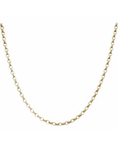 Pre-Owned 9ct Yellow Gold 16 Inch Belcher Chain Necklace