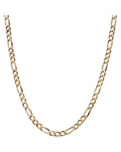 Pre-Owned 9ct Yellow Gold 19 Inch Figaro Chain Necklace