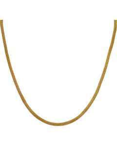 Pre-Owned 9ct Yellow Gold 18 Inch Hollow Mesh Twist Necklet