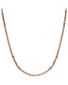 Pre-Owned Vintage Style 9ct Rose Gold Fancy Link Chain Necklace