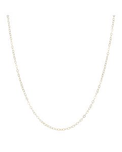 Pre-Owned 9ct Gold 20" Lightweight Hollow Trace Chain Necklace