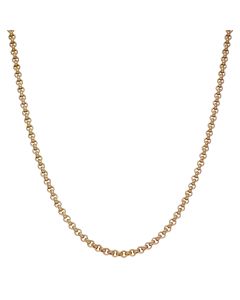 Pre-Owned 9ct Yellow Gold 23 Inch Hollow Belcher Chain Necklace