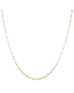 Pre-Owned 9ct Yellow Gold 20 Inch Paper Link Chain Necklace