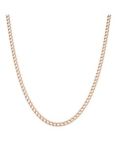 Pre-Owned 9ct Yellow Gold 16.5 Inch Square Curb Chain Necklace