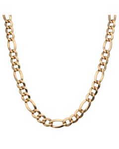Pre-Owned 9ct Yellow Gold 22 Inch Heavy Figaro Chain Necklace