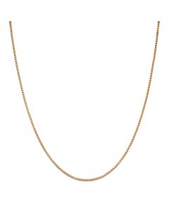Pre-Owned 9ct Yellow Gold 20 Inch Box Link Chain Necklace