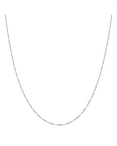 Pre-Owned 9ct White Gold 18 Inch Twist Link Chain Necklace