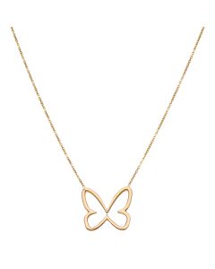 Pre-Owned 18ct Gold 17 Inch Butterfly Necklace