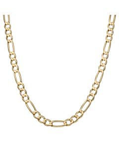 Pre-Owned 9ct Yellow Gold 21 Inch Heavy Figaro Chain Necklace