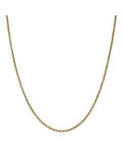 Pre-Owned 9ct Yellow Gold 20 Inch Hollow Belcher Chain Necklace