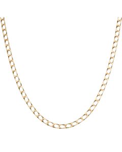 Pre-Owned 9ct Yellow Gold 20 Inch Square Curb Chain Necklace