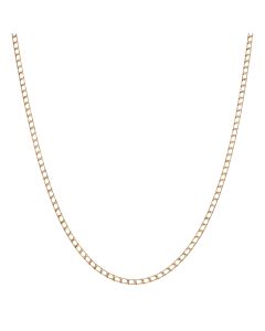 Pre-Owned 9ct Yellow Gold 28 Inch Square Curb Chain Necklace