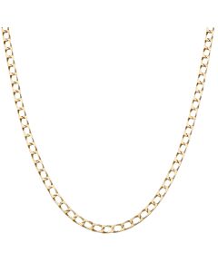 Pre-Owned 9ct Yellow Gold 20 Inch Square Curb Chain Necklace