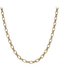 Pre-Owned 9ct Gold 18 Inch Curb & Infinity Link Chain Necklace