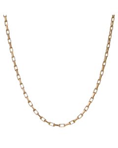 Pre-Owned 9ct Gold 20.5 Inch Diamond-Cut Belcher Chain Necklace
