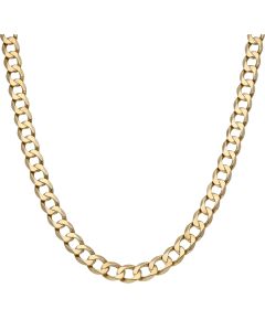 Pre-Owned 9ct Yellow Gold 21.5 Inch Heavy Curb Chain Necklace