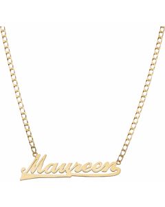 Pre-Owned 9ct Yellow Gold 18 Inch Maureen Name Chain Necklace