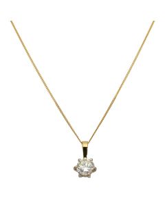 Pre-Owned 18ct Gold 1.55ct Diamond Solitaire Pendant Necklace