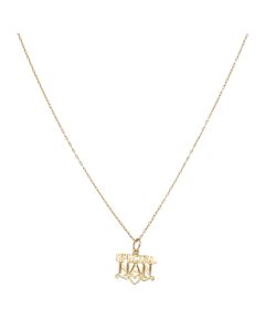 Pre-Owned 9ct Yellow Gold Special Nan Pendant & Chain Necklace