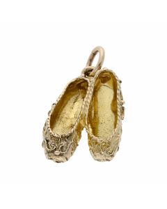 Pre-Owned 9ct Yellow Gold Genie Slippers Charm