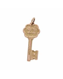 Pre-Owned 9ct Gold Age 21 Key Charm