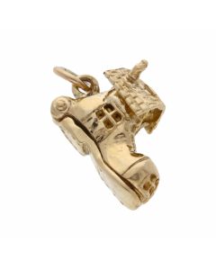 Pre-Owned 9ct Yellow Gold Opening Boot Charm .