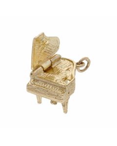 Pre-Owned 9ct Yellow Gold Opening Piano Charm