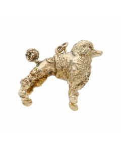 Pre-Owned 9ct Yellow Gold Solid Dog Charm Pendant