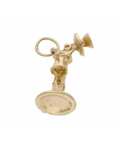 Pre-Owned 9ct Yellow Gold Vintage Phone Charm