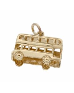 Pre-Owned 9ct Yellow Gold Double Decker Bus Charm
